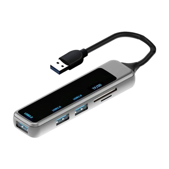 Multi-Functional USB 3.0 & USB 2.0 Hub Splitter Expander for Laptop, Flash Drive, Console, Printer, Camera,Keyborad