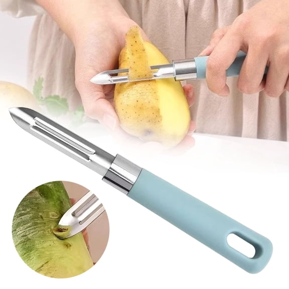 Multi-Functional Vegetable Peeler with Hook,Stainless Steel Sharp Fruit Peeler Knife with Ergonomic Handle,Reusable Kitchen Peeling Tool for Potato Carrot and More,for Daily Cooking Needs