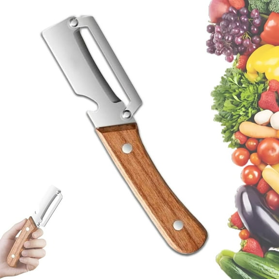 Multi Functional Vegetable Peeler for Kitchen, Stainless Steel Single Blade Peelers Tool, Ultra Sharp Stainless Steel Blades with Non-Slip Ergonomic Handles (1PC)