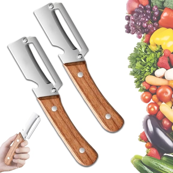 Multi Functional Vegetable Peeler for Kitchen, Stainless Steel Single Blade Peelers Tool, Ultra Sharp Stainless Steel Blades with Non-Slip Ergonomic Handles (2PCS)