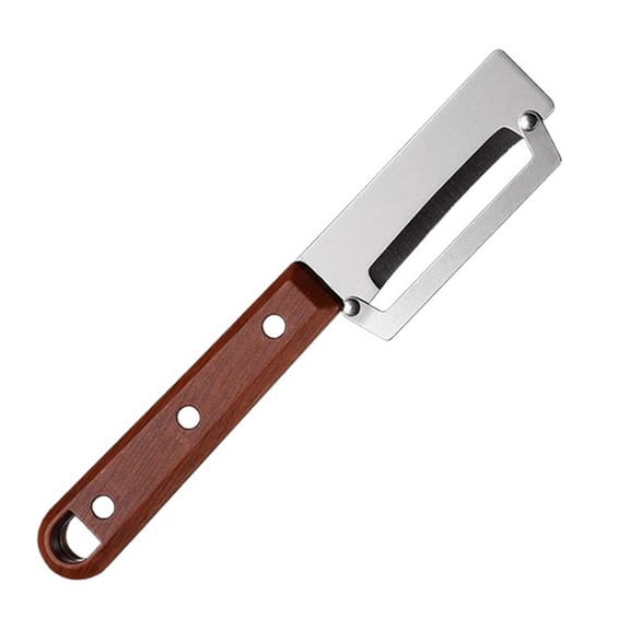 Multi Functional Vegetable Peeler, Mohdy for Kitchen Stainless, Portable Watermelon Peeler, Kitchen Gadgets, with Wooden Handle, for Vegetables Or That Need To Be Peeled