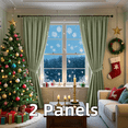 thumbnail image 1 of Multi-Functional Velvet Curtains with Rod Pocket for Christmas, Thermal Insulated Super Soft Privacy Noise Reducing Light Filtering Velvet Drapes, 2 Panels, 1 of 9