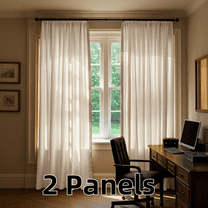 Multi-Functional Velvet Curtains with Rod Pocket for Home Office, Thermal Insulated Super Soft Privacy Noise Reducing Light Filtering Velvet Drapes, 2 Panels