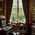 thumbnail image 1 of Multi-Functional Velvet Curtains with Rod Pocket for Home Office, Thermal Insulated Super Soft Privacy Noise Reducing Light Filtering Velvet Drapes, 2 Panels, 1 of 9