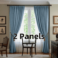 thumbnail image 1 of Multi-Functional Velvet Curtains with Rod Pocket, Thermal Insulated Super Soft Privacy Noise Reducing Light Filtering Velvet Curtains for Dining Room, 2 Panels, 1 of 9