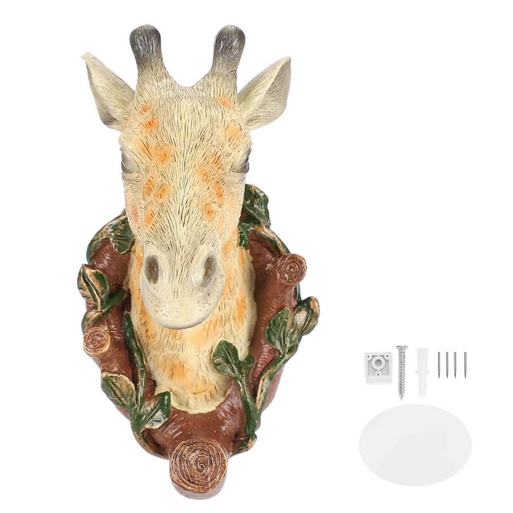 Multi Functional Wall Mounted Hook, Giraffe Shape Resin Distinctive