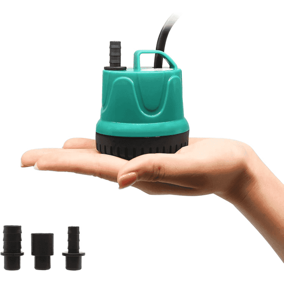 Multi-Functional Water Management System：Effortlessly add water, replace old water, circulate fluids, and remove fish waste in one compact device. Perfect for aquariums (5-50 gal), hydroponic gardens