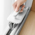 thumbnail image 1 of Multi Functional Window Door Groove Cleaning Brush, Plastic White Home Kitchen Organizational Solution, Hard to Reach Corner Crevice Cleaning Tool, Indoor Living Room Decor Enhancement, AESTIVO, 1 of 7