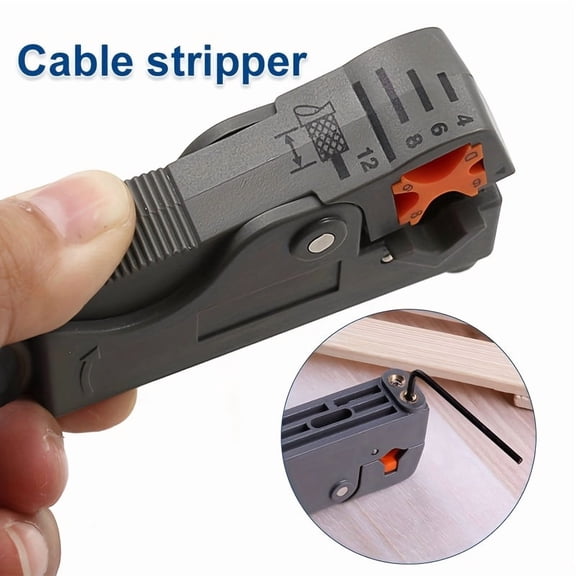 Multi-Functional Wire Stripper & Stripping Knife  All-in-One Pliers for Coaxial, Network, Video & Telephone Cables