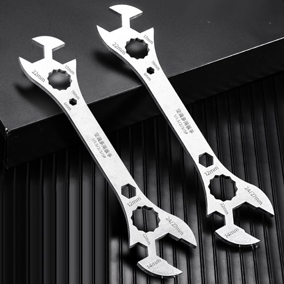 Multi-Functional Wrench, Solid Brass Single Handle Bathroom Sink Faucet with Smooth Temperature Control