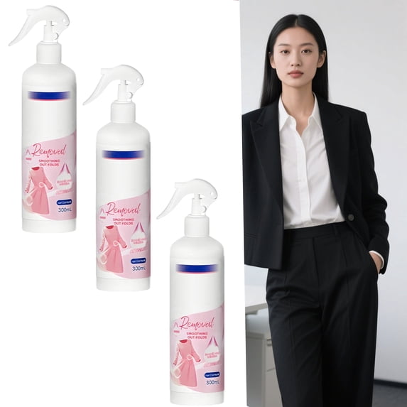 Multi-Functional Wrinkle Release Spray,Anti Wrinkle Spray For Clothes,Prevent Static Electricity,Gentle On Fabrics, No Ironing Needed