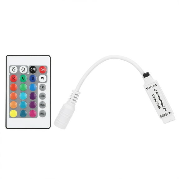 Multi-Functions Led Ir Controller, 5V Usb-Powered Led Light Remote Replacement For 4Pin 5050 2835 Rgb Led Strip Light, 2Pcs With High Quality Plastic And Reliable Usage