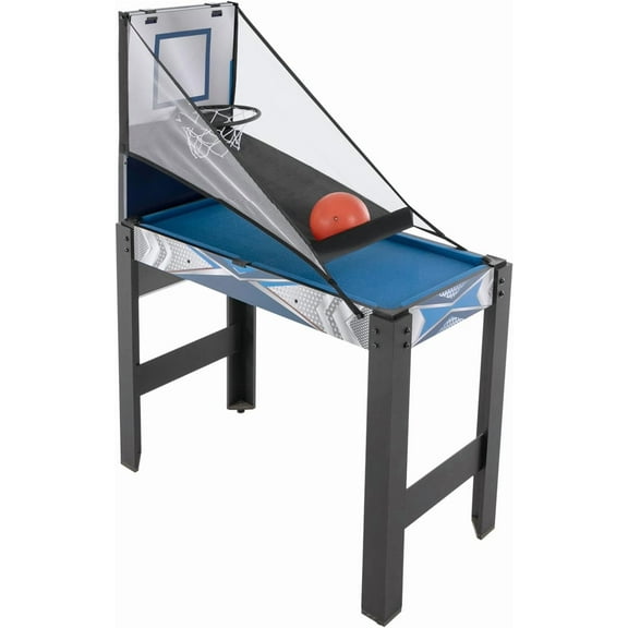 Multi Game Table 36.2 x 18.1 x 28.7In 5-in-1 Billiards, Basketball, Hockey, Ping Pong & Safety Bow and Arrow Combination Game Table for Pub, Playroom, Office