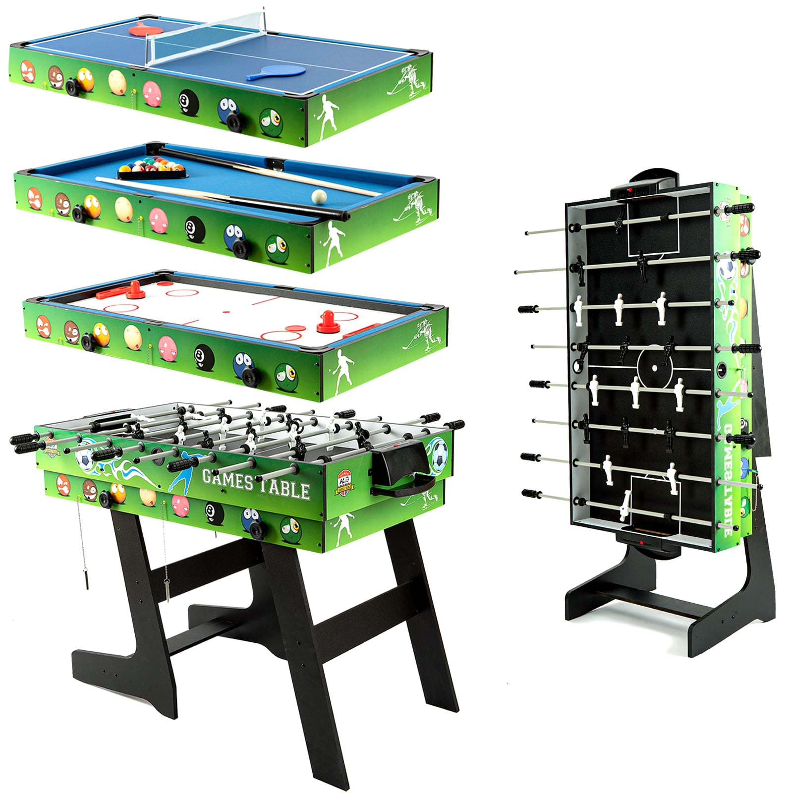Multi Game Table HLC Portable Multi Game Combination Table Set 4ft Game