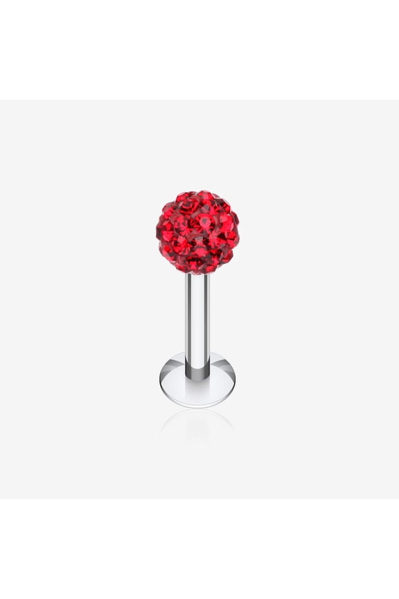 Multi-Gem Sparkle Ball Steel Labret