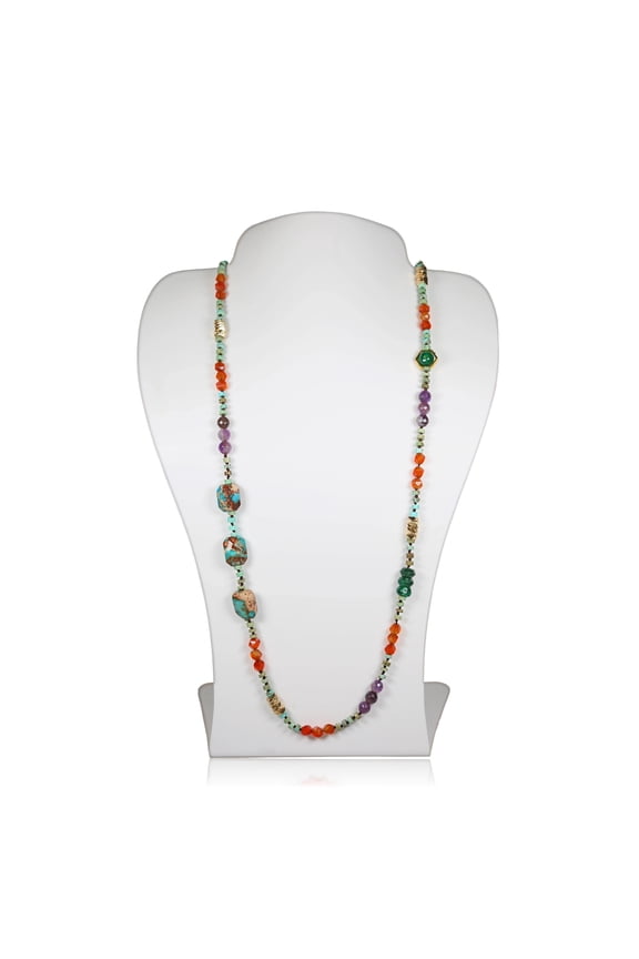 Beaded Multi-Gemstones Gemstones Necklace
