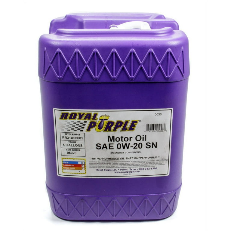 Royal Purple Multi-Grade Motor Oil 0W20 Dexos (5 Gal Pail) Royal Purple Multi-Grade Motor Oil 0W20 Dexos (5 Gal Pail)