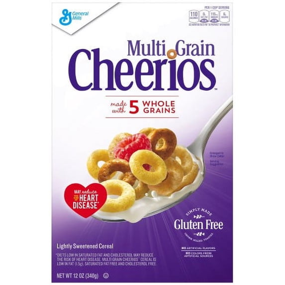 Multi Grain Cheerios Gluten Free Cereal, 12 Oz Box (Pack of 10)