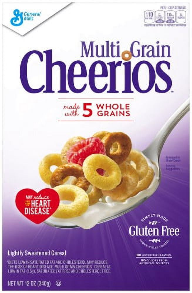 General Mills Multi Grain Cheerios Gluten Free Cereal 12 oz (Pack of 32)