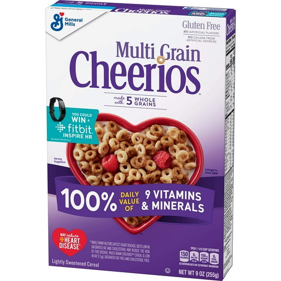 Multi Grain Cheerios, Gluten Free, Multigrain Cereal, 9 Oz