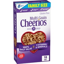 Multi Grain Cheerios, Heart Healthy Breakfast Cereal, Family Size, 18 oz