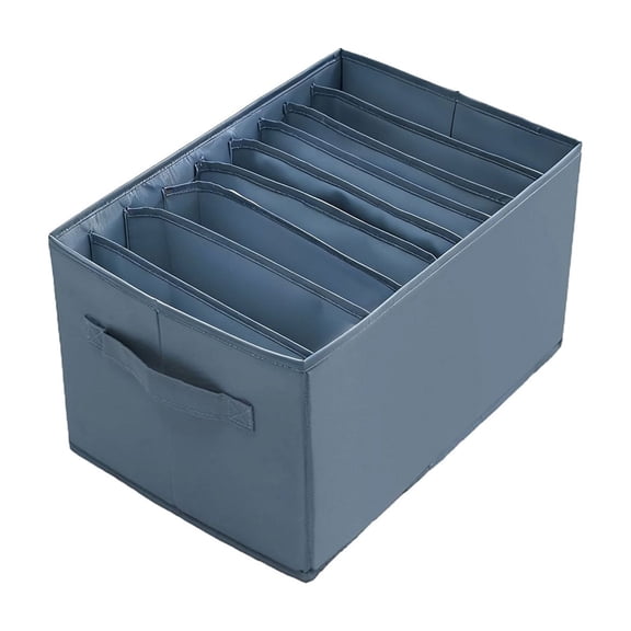 Multi-Grid Jeans Sweater Organizer, Washable Wardrobe Clothes Storage Divider, Large Capacity Foldable Drawer Organizer for Closet, Durable Fabric for Folded , 1X Clothing Compartment Organizer