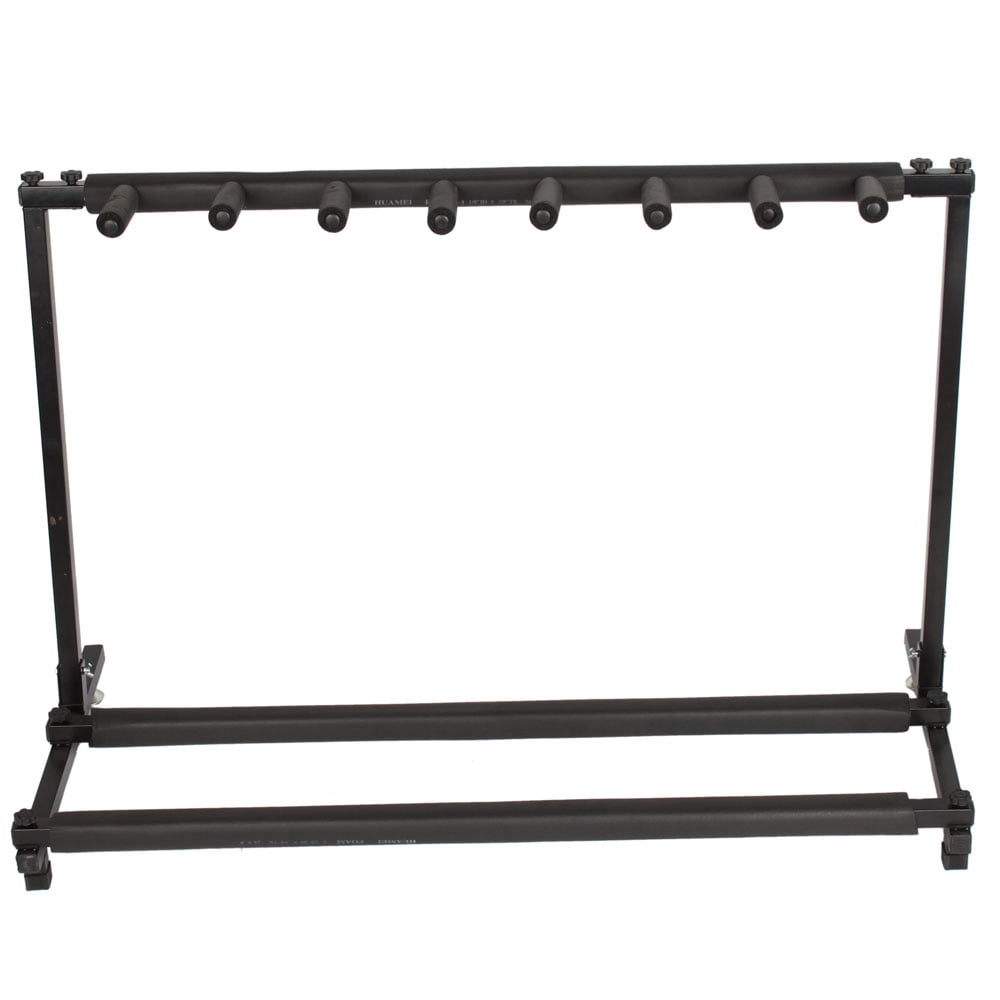 Multi Guitar Stand, 7 Guitar Stand Rack, Folding Guitar Stand, Portable Guitar Holder, Guitar Rack for Acoustic, Electric Guitar, Bass, Guitar Holder Stand, Multiple Guitars Display (7 Guitars)