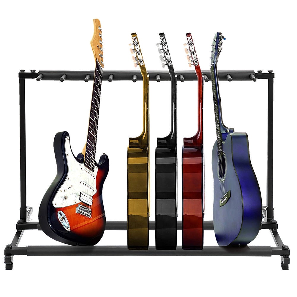 Multi Guitar Stand 9 Holder Instrument Display Rack Folding Stand for ...
