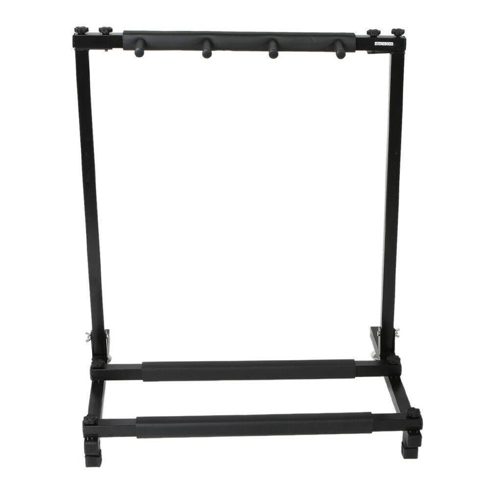 Multi Guitar Stand Rack with Folding Design, Holds up to 4 Electric or Acoustic Guitars