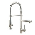 thumbnail image 1 of Multi-Handle Spring Neck Pull-Down Kitchen Faucet With Turbospray, Fastmount, 1 of 7