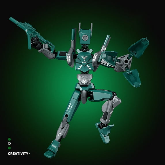 Multi-Joint DIY Mech Doll Toy - Poseable Action Figure with Movable Limbs for Creative Play & Parent-Child Bonding - 1PC Assemble Model Kit