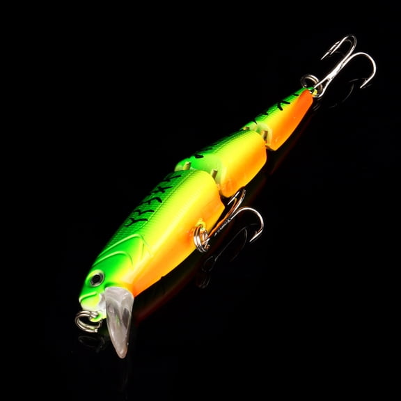 Multi Jointed Fishing Lure Bait Crank Minnow Swimbait Like Pike,D