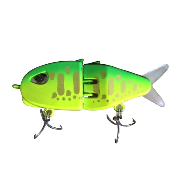 Multi-Jointed Segmented Fishing Swimbait, Slow Sinking Hard Body Bass Lure, Realistic Life-like Action, Saltwater Freshwater Tackle with Durable Treble Hooks