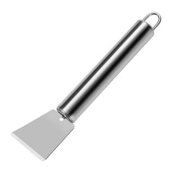 Multi-Kitchen Stainless Steel Cleaning Scraper, Oven, Window, and Refrigerator Scraper for Removing Grease, Food Residue, and Stubborn Stains on Stoves and Cooktops