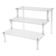 thumbnail image 1 of Multi Ladder Acrylic Rack Figure Model Car Desktop Display Stand Riser Shelf 3 Ladder, 1 of 8