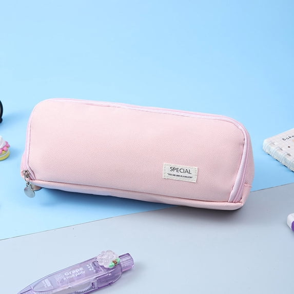 Multi-Layer Cloth Pencil Case, Japanese and Korean Style Stationery Storage Box, Multifunction Pen Container for Pencils, Erasers, Cards and Notes