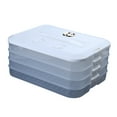 thumbnail image 1 of Multi Layer Cookie Carrier with Lid and Handle Time Recoder Dumplings Storage Box Food Dessert Clear Container, 1 of 21