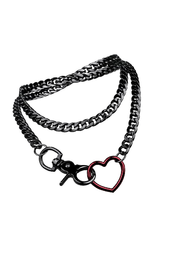 Multi Layer Cuban Chain Necklace Versatile Y Designs Necklace Multi Layer Cuban Chains for Edgy Streetwear Look