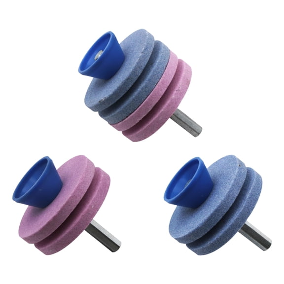 Professional 4 Layer And 2 Layer Lawn Mower Blade Sharpener Kit With Sturdy Grinding Wheels For Industrial Agricultural Tool