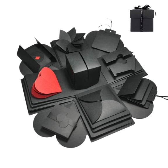 Multi Layer Explosion Gift Box Handmade Surprise Box with Compartments for Children DIY Crafting Memory Storage