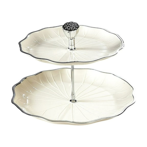 Multi Layer Fruit Tray with Elegant Flower Design, Versatile Snack and Dessert Server for Parties or Home Use, 1 Piece Set, Easy to Clean, Perfect for Entertaining