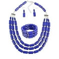 thumbnail image 1 of Multi Layer Handmade Bead Strand Cluster with Necklace Bracelet and Earrings Set for Women Lady Acrylic Beads Statement Strand Necklaces, 1 of 8