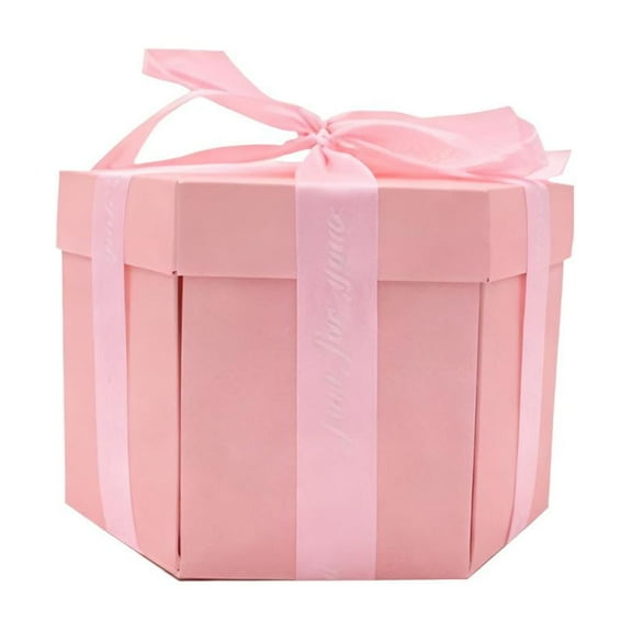 Multi Layer Hexagon Explosion Gift Box for Photos, Notes, Small Gifts - DIY Scrapbook Surprise