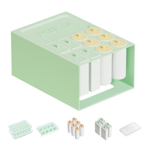 Multi Layer Ice Maker Box,Freezer Ice Storage Container Set,Drawer Design Easy Release Stackable Space Saving Multi Layer Ice Maker Box,Large Capacity For Home Use Multi Layer Ice Maker Box
