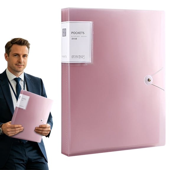 Multi Layer Organizer,Acid-Free File Folder Organizer with 20 Pockets,Important Document Organizer,Binder with Guided Labels for Home Records, Legal and Medical Papers