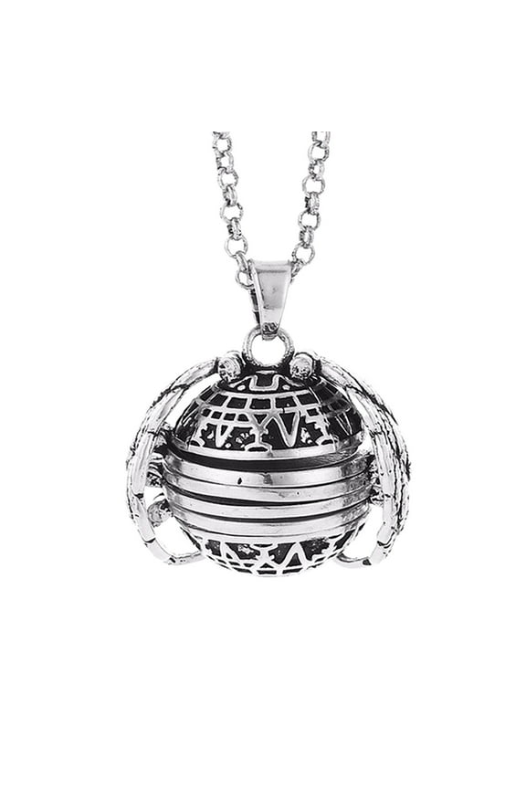 Multi-Layer Photo Box Pendant, QQZ Unique 4-Layer Openable Photo Album Necklace, DIY Memory Keepsake Locket for Loved Ones, Silver