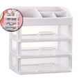 thumbnail image 1 of Multi-Layer Plastic Cosmetic Rack, Desktop Makeup Organizer Shelf, Bathroom Beauty Storage Unit for Vanity Use, 1 of 5