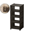 thumbnail image 1 of Multi-Layer Plastic Shoe Rack 5-Tier Space Saving Storage Organizer for Entryway Dormitory Black, 1 of 7
