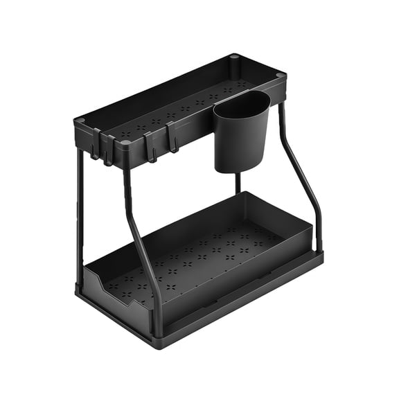 Multi-Layer Pull-Out Kitchen Spice Organizer Rack for Home Storage Solutions