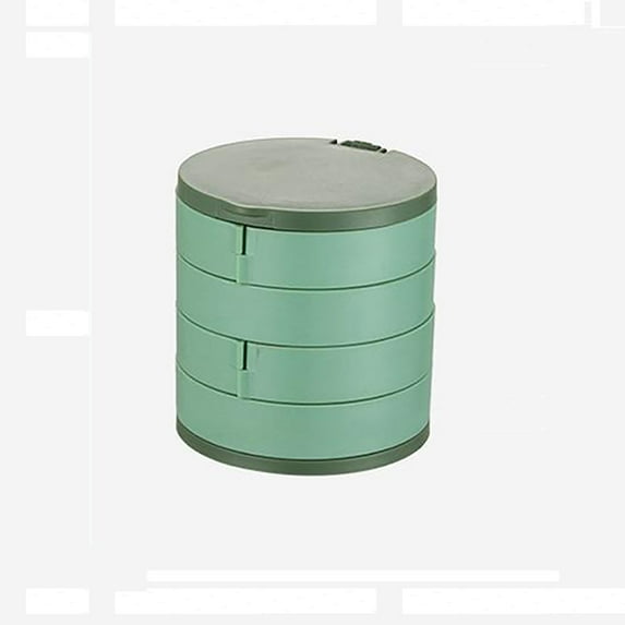 Multi-Layer Rotating Jewelry Storage Box, Large-Capacity Spinning Organizer, for Necklaces Earrings Studs Rings